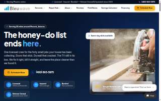 Bleuwave Handyman website