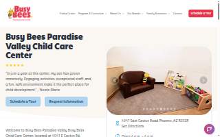 Busy Bees Paradise Valley Child Care Center website