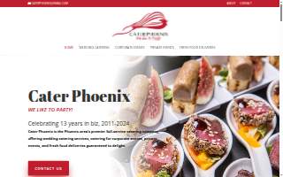 Cater Phoenix website