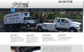 Central Towing of Phoenix website