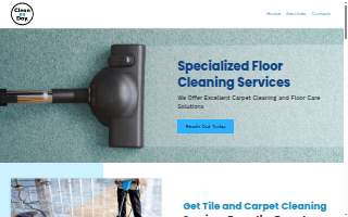 Clean As Day Carpet & Tile Cleaning website