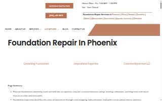 Concrete Repairman® Foundation Repair of Phoenix website
