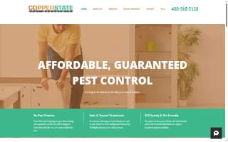 Copper State Pest Management website