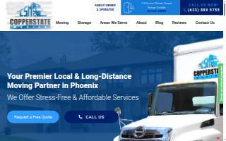 Copperstate Moving website