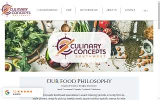 Culinary Concepts Southwest website