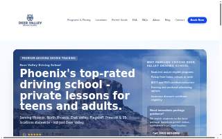 Deer Valley Driving School website