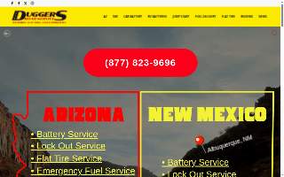 Dugger's Emergency Roadside Services website