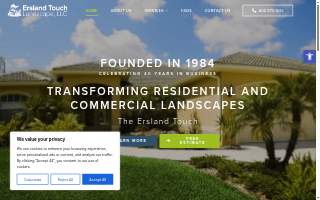 Ersland Touch Landscape website
