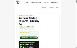 Freeway Towing & Storage North Phoenix website