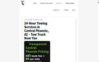 Freeway Towing & Storage of Phoenix website