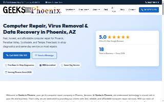 Geeks in Phoenix website