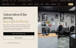 Grand Avenue Tattoo & Piercings website