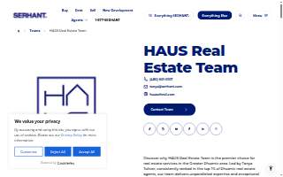 HAUS Real Estate Team | SERHANT. website