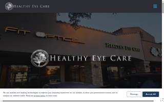Healthy Eye Care Fit Optical website