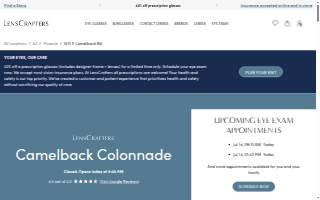 LensCrafters of Phoenix website