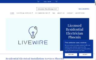 Livewire Electrician LLC - Residential Electrical Services in Phoenix website