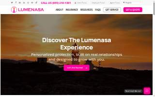 Lumenasa Insurance Agency LLC website