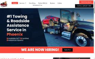 Monkey's Towing LLC website