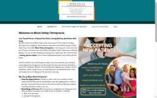 Moon Valley Chiropractic website