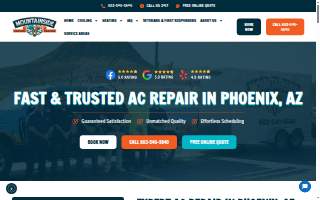 Mountainside Air Conditioning Repair website