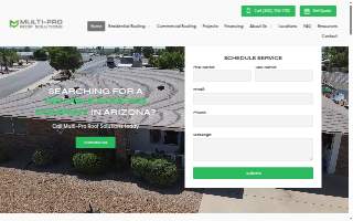 Multi-Pro Roof Solutions website