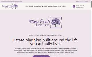 Nicole Pavlik Law Firm website