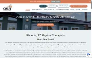 OSR Physical Therapy of Phoenix website