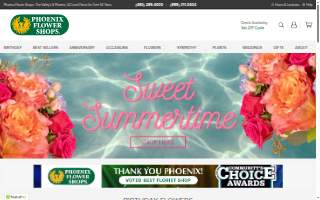 Phoenix Flower Shops website