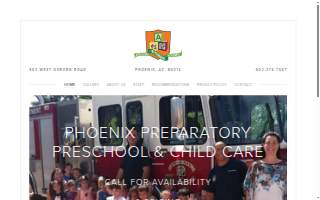 Phoenix Preparatory Preschool & Child Care website