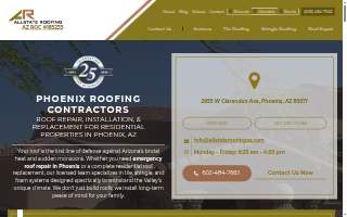 Phoenix Roofers by Allstate Roofing Contractors website