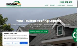 Phoenix Roofing & Gutters Pros website