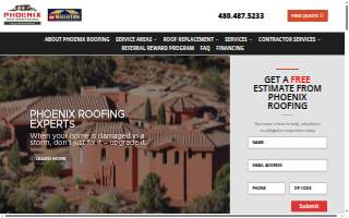 Phoenix Roofing website