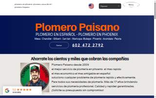 Plomero Paisano, Plomeros en Phoenix website