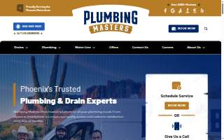 Plumbing Masters of Phoenix website