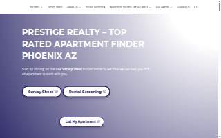 Prestige Realty - Apartment Finder Locator website
