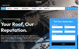 Prospect Roof Company website