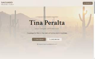 Saguaro Insurance Agency website