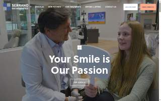 Serrano Orthodontics of Phoenix website