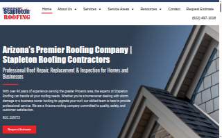 Stapleton Roofing website