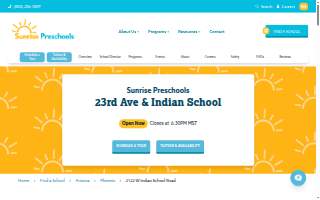 Sunrise Preschools of Phoenix website