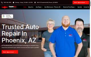 Thunderbird Automotive Specialists website