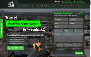 TSM Roofing LLC website