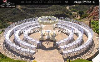 White Knight Party Rentals website