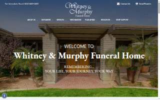 Whitney & Murphy Funeral Home of Phoenix website