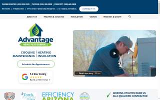 Advantage Home Performance Inc. of Glendale website