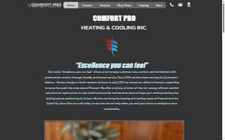 Comfort Pro Heating & Cooling, Inc. website