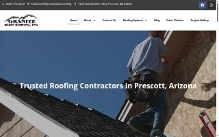 Granite Basin Roofing website