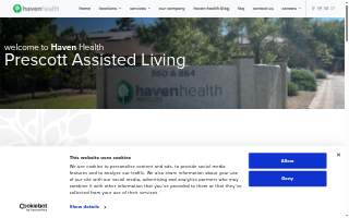 Haven Health Prescott Assisted Living website