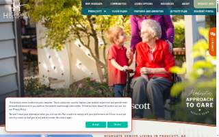 Highgate Senior Living - Prescott website