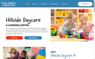 Hillside Daycare & Learning Center, LLC website